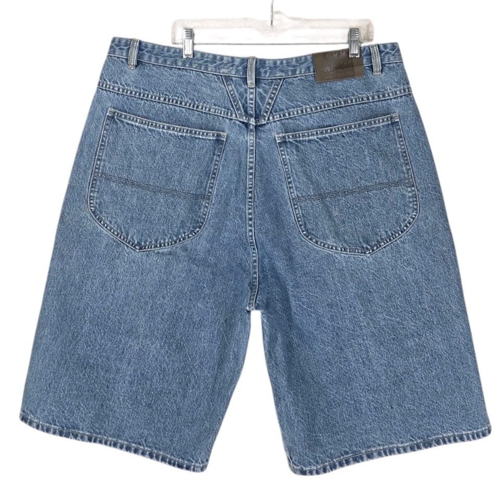 Girbaud Board 12" Shorts Bermuda Baggy Denim Mens 40 (39x26) Blue Faded Loose